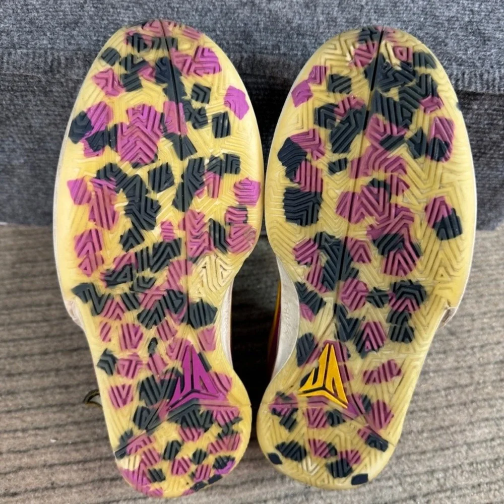 Nike Ja 1 Midnight Series Camp Ja Basketball Shoes Multi-Color Purple Yellow 8.5